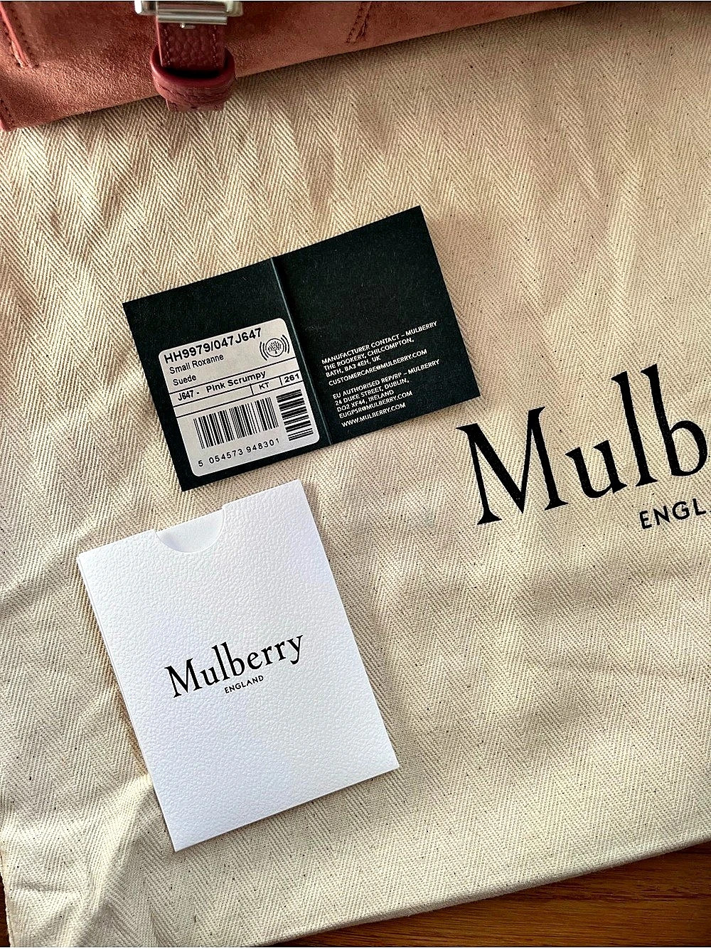 Mulberry Small Roxanne Pink Scrumpy Suede - Picture 6 of 7